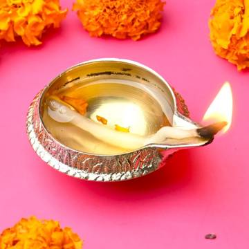 Pure Kuber Brass Diya by ServDharm