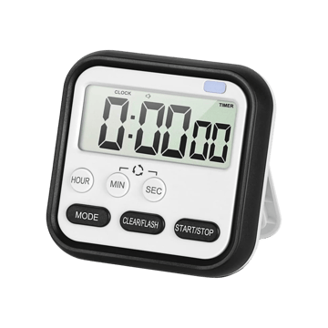 Tekcool LCD Screen Stopwatch Timer (Black)