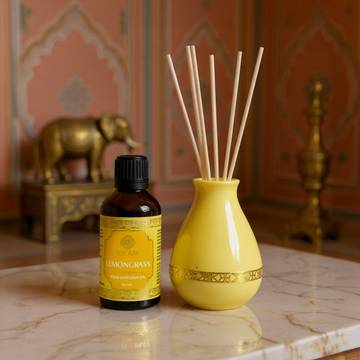 Reed Oil Diffuser Set (Lemongrass) by Ekam