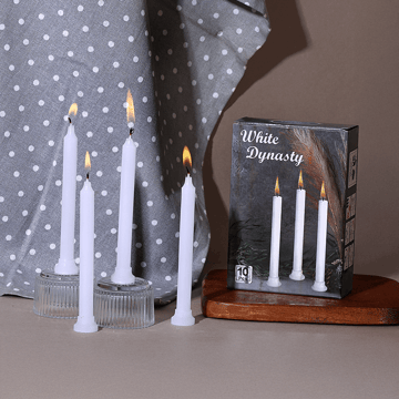 Stick Candle (Unscented, White) by Parkash Candles