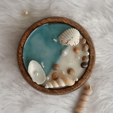 Beachside Serenity Scented Candle (Ocean Breeze) by Pink Lotus