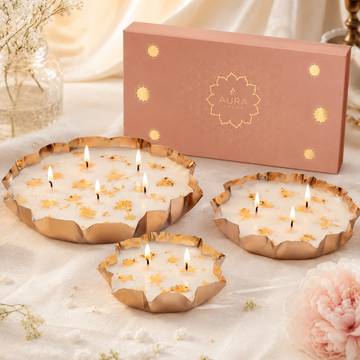 Lotus Urli (Vanilla Oudh) by Auradecor