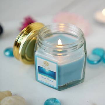 Premium Scented Jar Candle (Ocean Dream) by Ekam