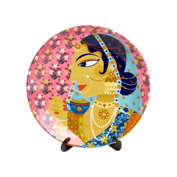 Royal Rani Wall Plate (Multicolour) - Chumbak