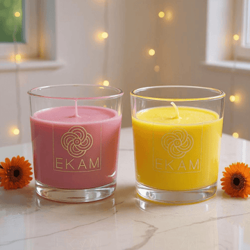 Shot Jar Scented Jar Candle (Honey Lemon & Sage) by Ekam