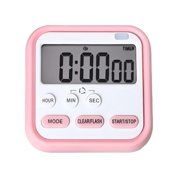 Tekcool LCD Screen Stopwatch Timer (Pink)