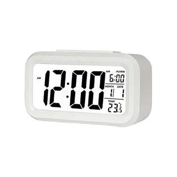 Tekcool Digital Alarm Clock (White)
