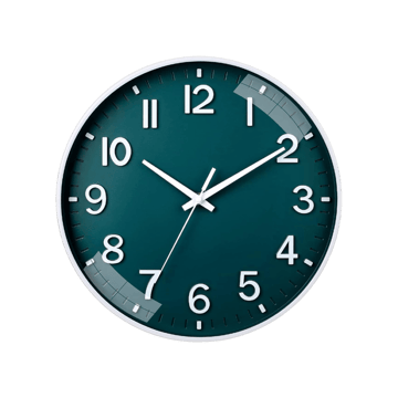 Tekcool Silent Quartz Wall Clock (Green)
