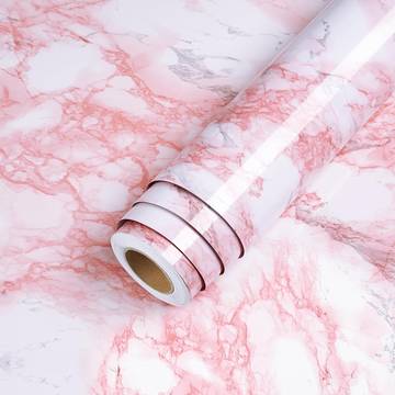 Vinyl Marble Adhesive Wallpaper (Pink) - Tekcool
