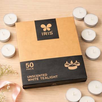 Tea Light Candles (White) by IRIS