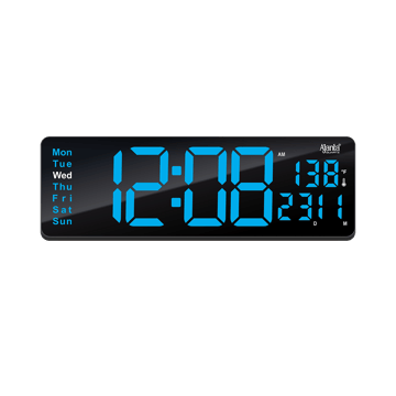 Ajanta Quartz Digital Clock (Blue & Black)
