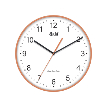Ajanta Quartz Wall Clock (Copper & White)