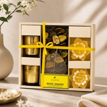 Auradecor White Jasmine Fragrance Gift Set