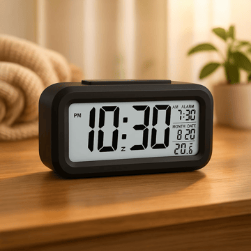 Bonzila Digital Alarm Clock (Black)