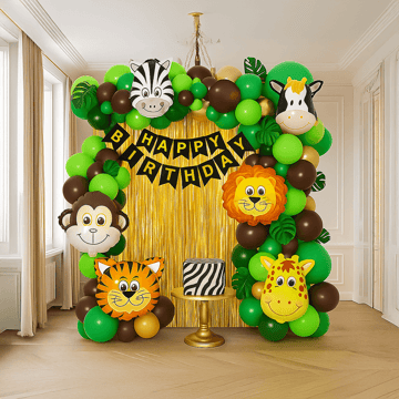 Jungle Birthday Decoration Kit by Groovydudz