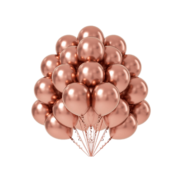 Rose Gold Chrome Balloons by Hemito