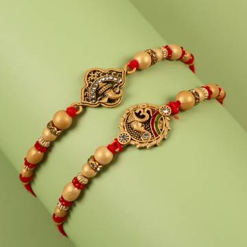 Om Ganesha Rakhi Set by Shree Rakhi