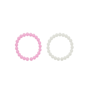 Beaded Bracelet Sets (Pink & White) - JARS Collections