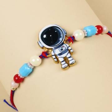 Astronaut with Beaded Design Kid's Rakhi by Crazy Kids