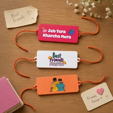 Best Friends Forever Friendship Band Set (Multicolor) - Party Propz