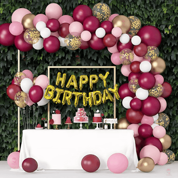 Birthday Decoration Kit (Pink) by Hemito