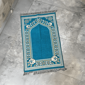 Blue Janamaz Prayer Mat by Rumeha
