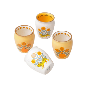 Chumbak Marigold Kulhad Set (Ceramic)