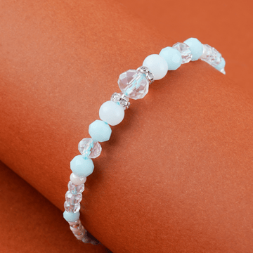 Elegant Pastel Beaded Rakhi by Shree Rakhi