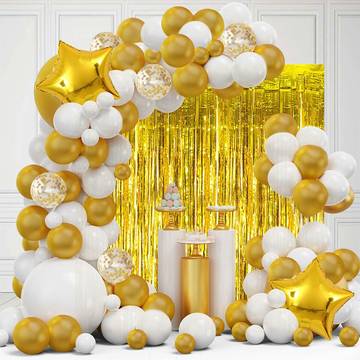 Golden Theme Decoration Kit For All Occassions Party Propz