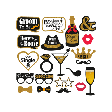 Groom To Be Photobooth Props By Party Propz