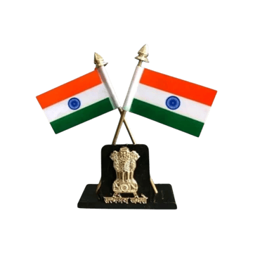 Indian Flag Table Cross with Bharat Stambh (Tricolour) - JARS Collections