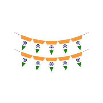 Indian National Flag Bunting (Tricolour) - Party Propz