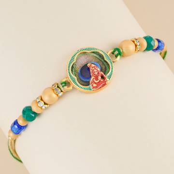 Lord Krishna Beaded Rakhi by Shree Rakhi