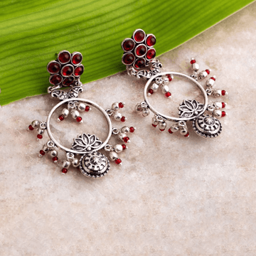 Voylla Abhira Floral Drop Earrings (Multicolour)
