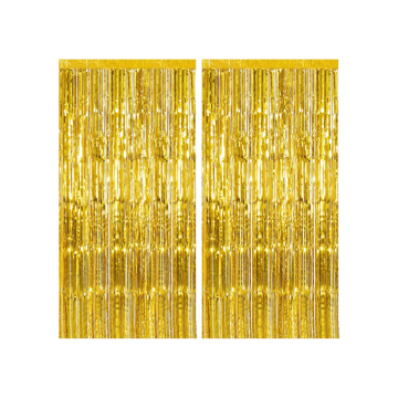 Golden Foil Curtain by Party Propz