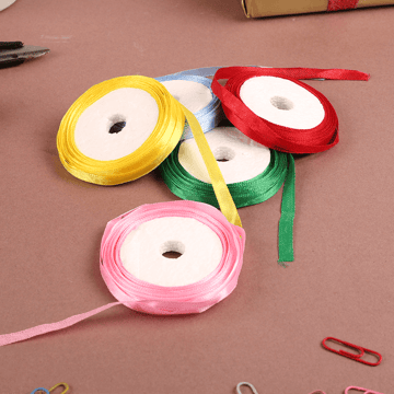 Satin Ribbon Roll Set (0.25 Inches) (Multicolour) - Urban Fest