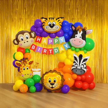 Jungle Themed Birthday Decoration Kit by Groovydudz
