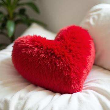 Valentine's Day Heart Shaped Pillow Gift (Red) - Sleepsia