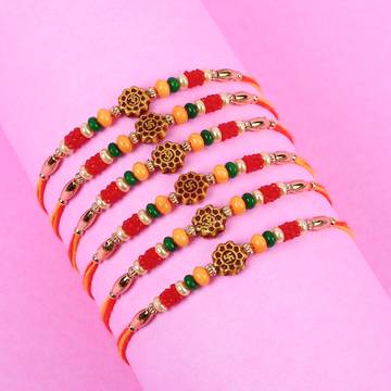 Beaded Rakhi Set by Shree Rakhi