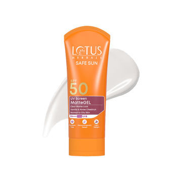 Lotus Herbals Safe Sun UV Screen Matte Sunscreen Gel (SPF 50 PA+++)