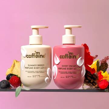 MCaffeine Sweet Escape Perfume Body Lotion +  Summer Breeze Perfume Body Lotion Combo