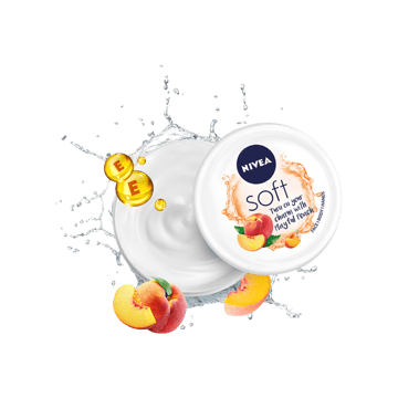 Nivea Soft Light Playful Peach Moisturizing Cream (100 ml)