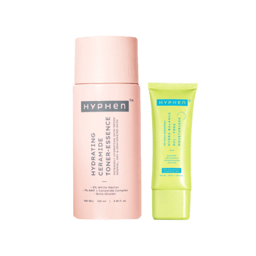 Hyphen Ceramide Milky Toner with Rice Water +  2% Cica Exosomes Hydra Balance Face Moisturizer Combo