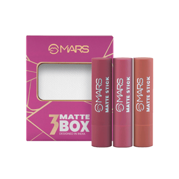 MARS Cosmetics Matte Lipsticks Set (02-Peaches & Nudes)