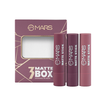 MARS Cosmetics Matte Highly Pigmented Lipsticks Set (Plums 03)