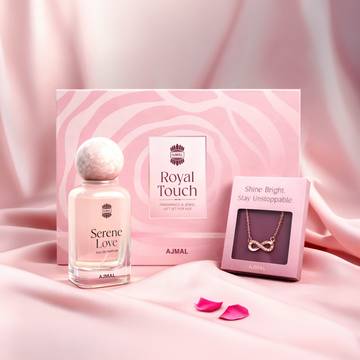 Ajmal Royal Touch Infinity Jewellery + Perfume Gift Set (Serene Love)
