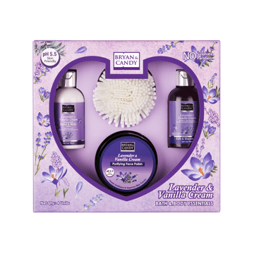 Bryan & Candy Lavender & Vanilla Cream Bath & Body Essential Gift Set