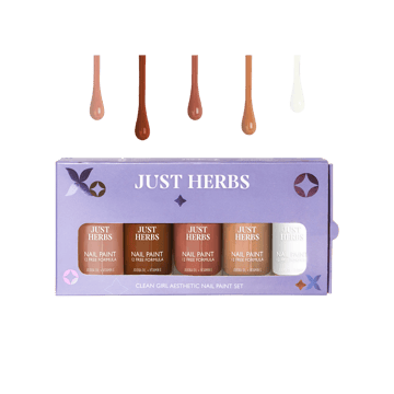 Just Herbs Clean Girl Aesthetic Nail Paint Kit