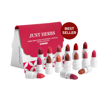 Just Herbs Herb Enriched Ayurvedic Micro-Mini Lipstick Kit