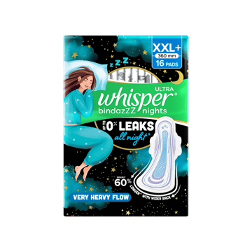 Whisper Ultra Bindazzz Nights Sanitary Pads